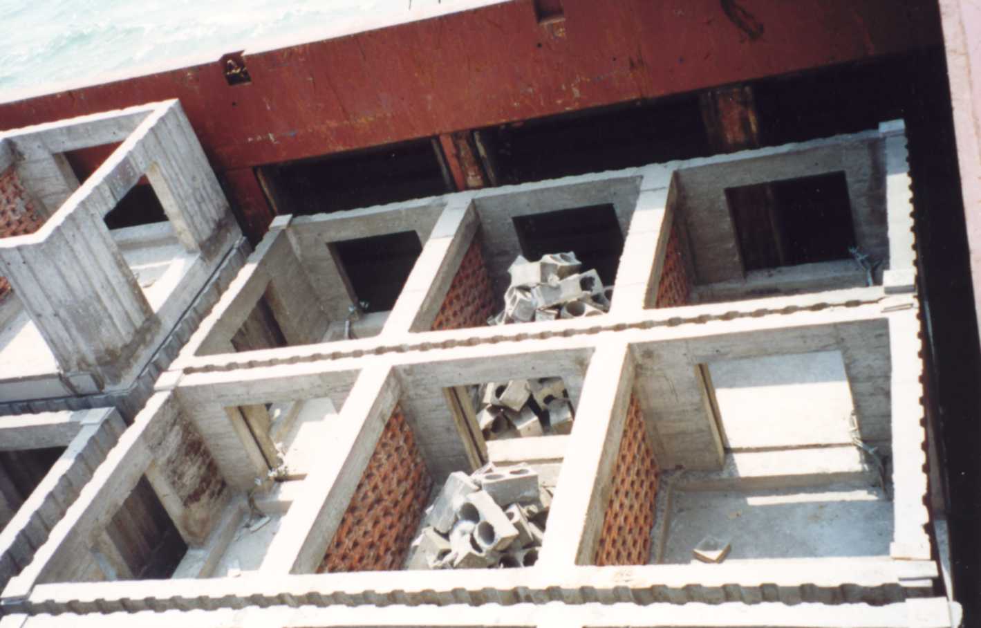 Photo of concrete containers
