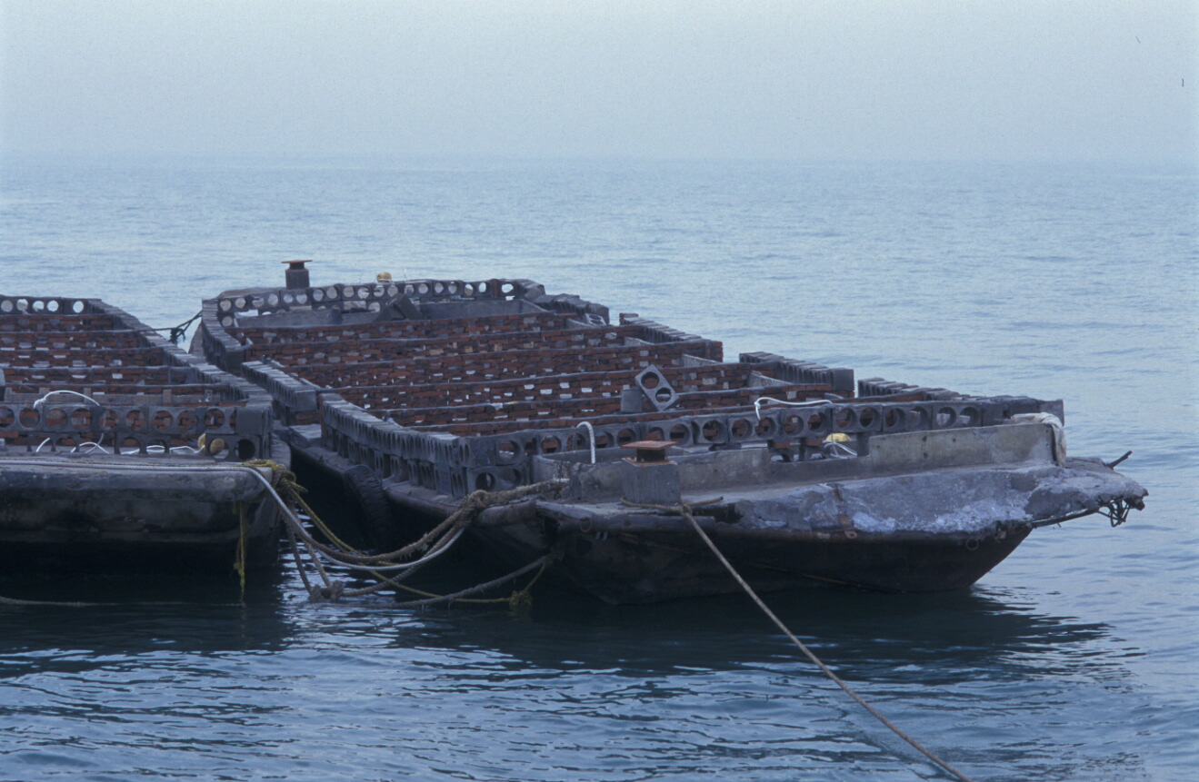 Photo of river barge vessel artificial reef