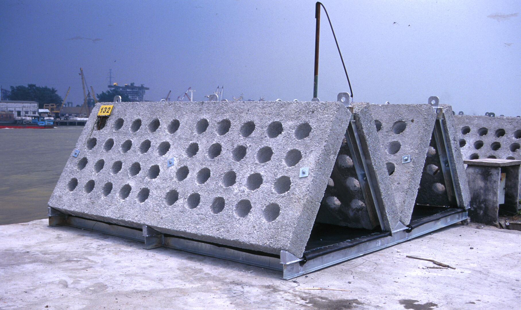 Photo of concrete toblerone