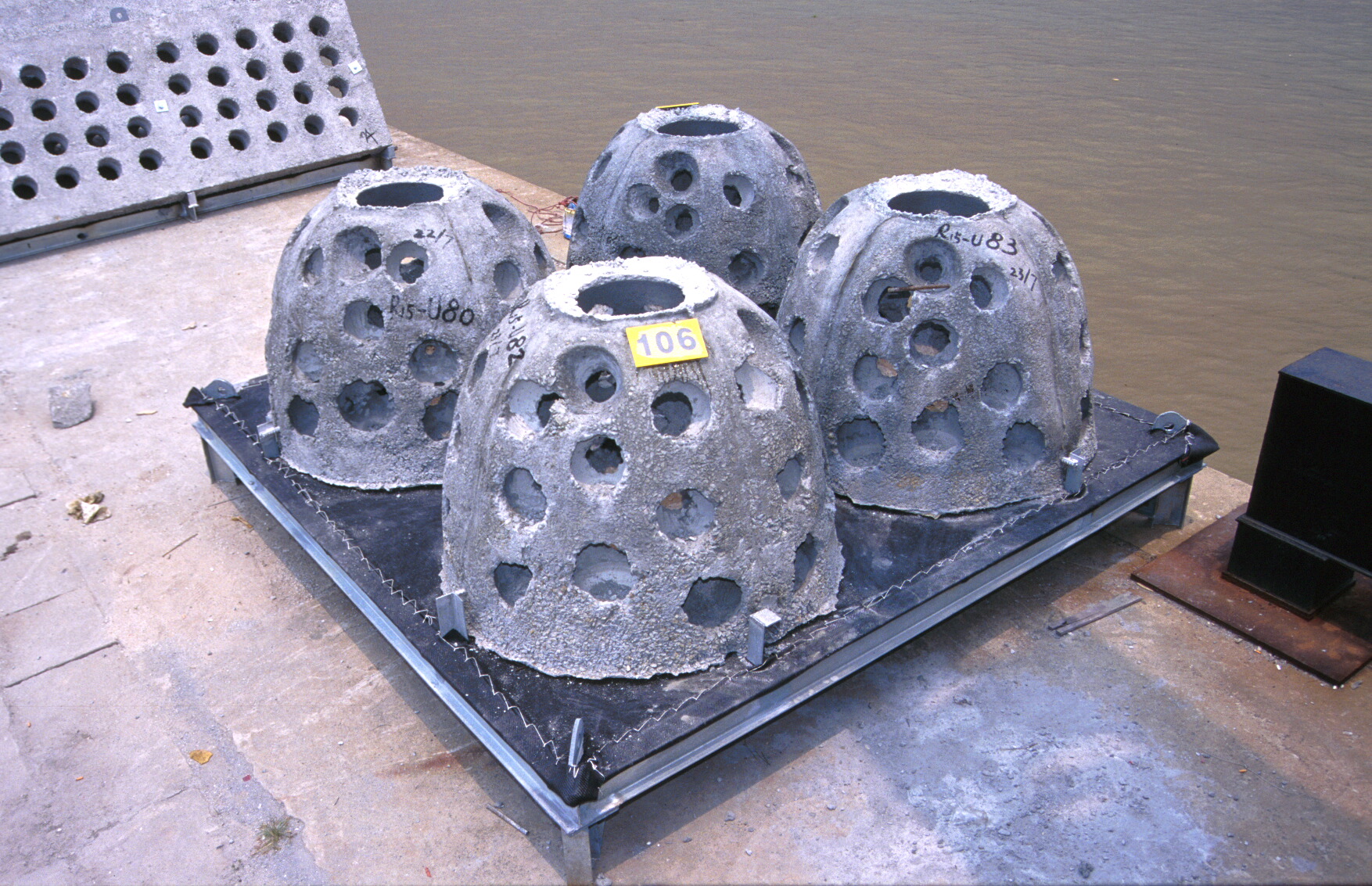 Photo of concrete reef balls