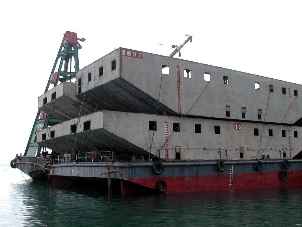 Photo of steel vessel artificial reef