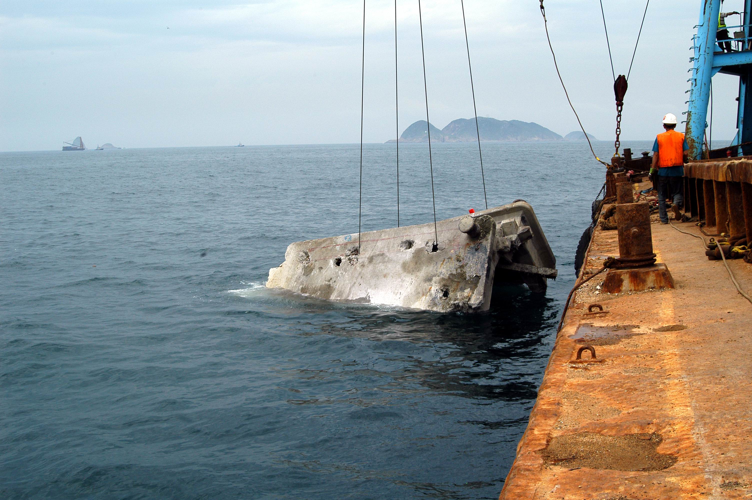 Photo of deployment of Sha Tau Kok Pier