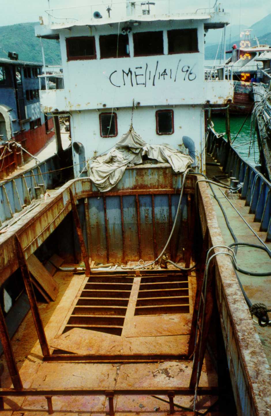 Photo of steel vessel artificial reef