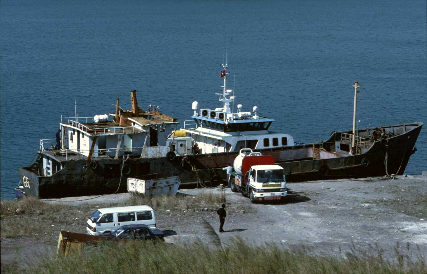 Photo of steel vessel artificial reef