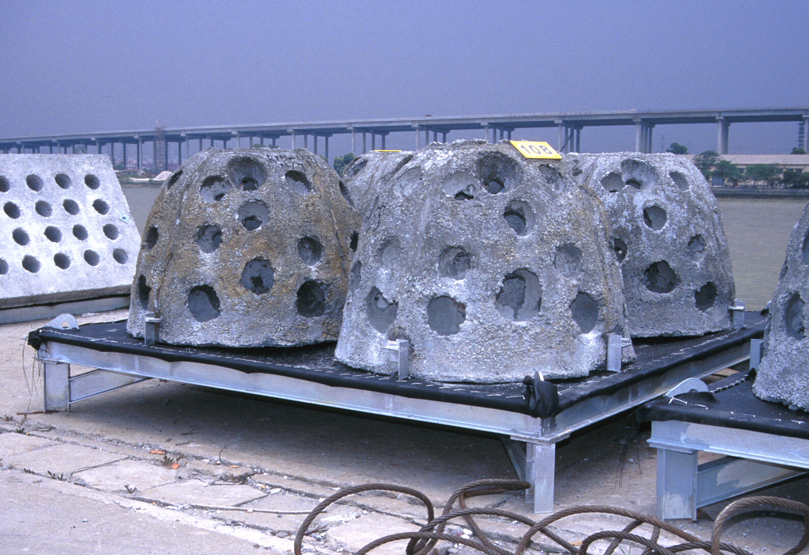 Photo of concrete reef ball 
