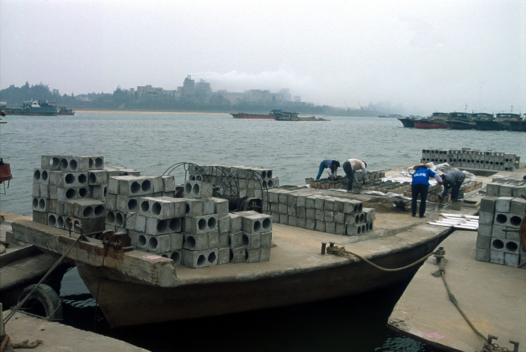 Photo of ferro-cement vessel artificial reefs