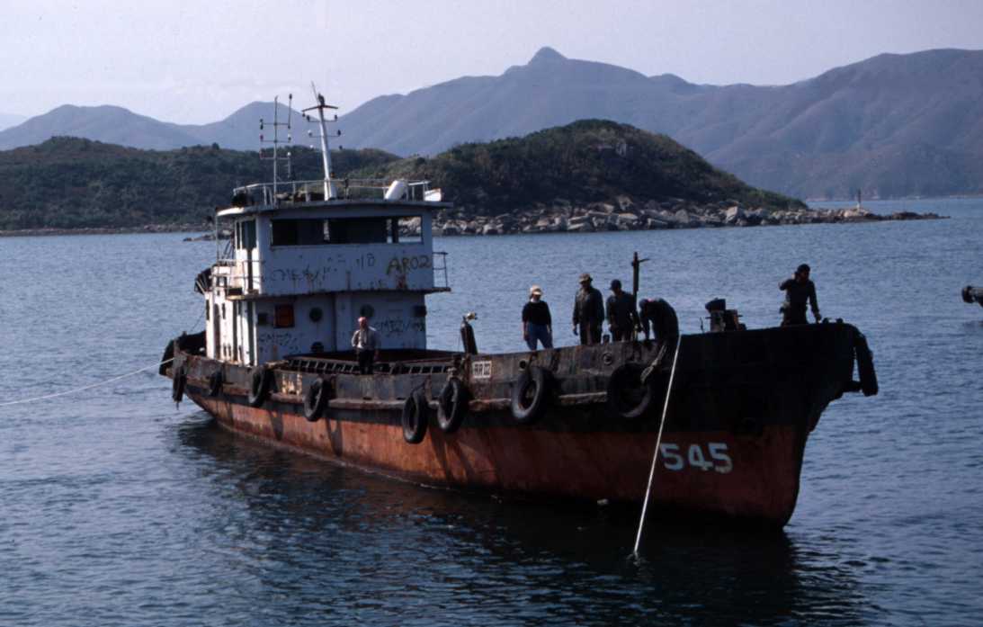Photo of steel vessel artificial reef