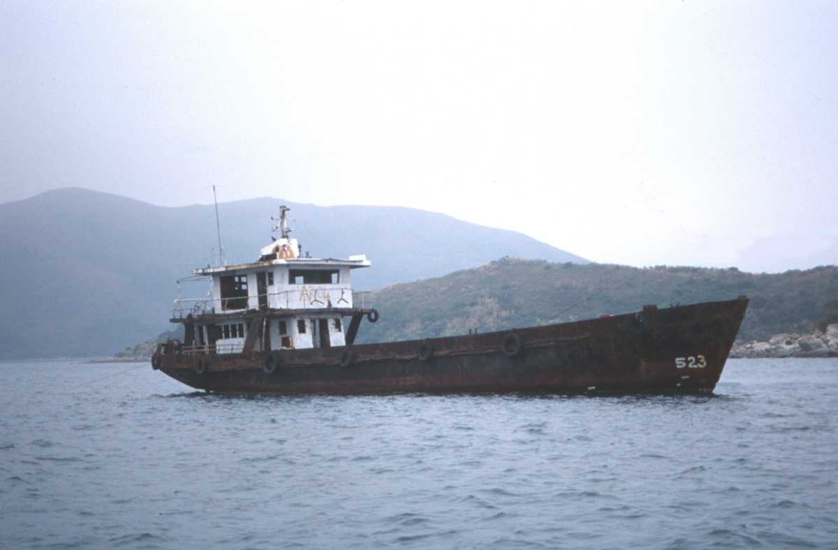 Photo of steel vessel artificial reef