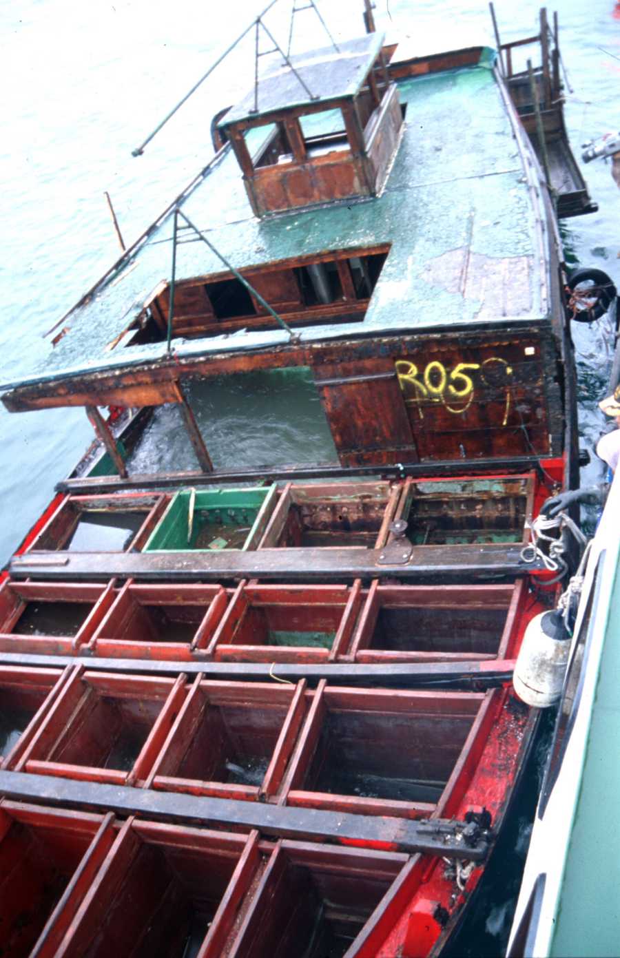 Photo of wooden vessel artificial reef